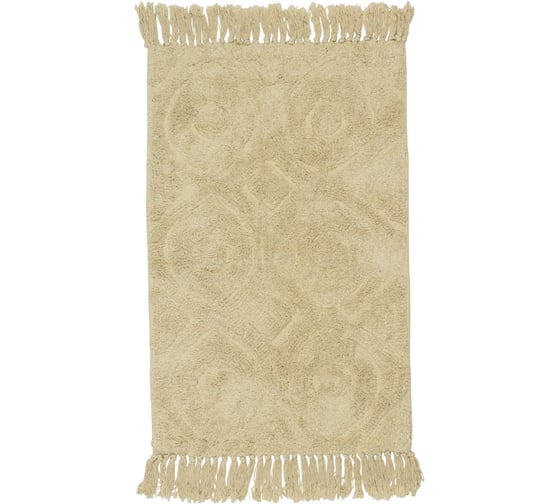 Ковер Zenfort Прованс Орнамент с кистями, хлопок, 50х80см, кремовый 106731 1