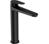 Смеситель для раковины высокий Cersanit LARA однорычажный черный 68154