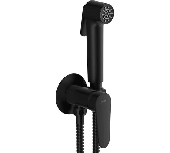 Смеситель с гигиеническим душем Cersanit LARA встраиваемый однорычажный черный 68160 1