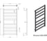 Электрический полотенцесушитель GROTA Brezza 630x1200 черный Brezza 630x1200 N RAL9005 EL 5