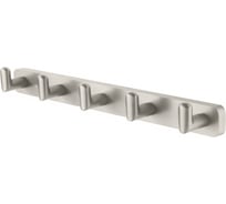 Вешалка с 5 крючками для ванной Wonzon & Woghand GRAFFITY, Брашированный никель WW-9355-BN