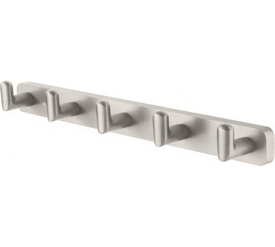 Вешалка с 5 крючками для ванной Wonzon & Woghand GRAFFITY, Брашированный никель WW-9355-BN 1