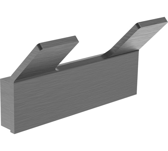 Двойной крючок для ванной Wonzon & Woghand LOTTE, Темный графит WW-8325-BGM 1