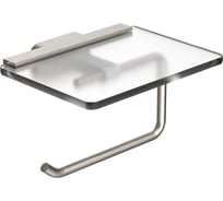 Держатель для туалетной бумаги с полкой Wonzon & Woghand GRAFFITY, Брашированный никель WW-9326-BN