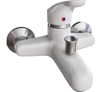 Смеситель настенный CAPEL c коротким изливом (с душевой лейкой),ABS- пластик, белый CAP-SN-W-04