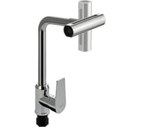 Смеситель для кухни BRIMIX Г - образный излив, шаровый, из высокопрочного АБС пластика, с поворотной лейкой - аэратором, цвет ХРОМ. 5906