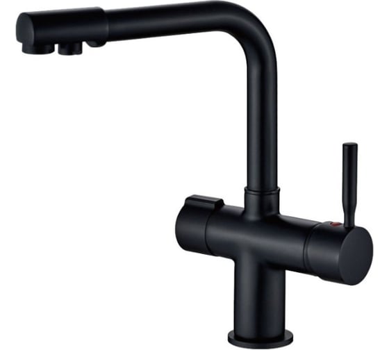 Смеситель для кухни Valfex с подключением фильтра, латунь VALFEX Boreas Black-2 (10) VF.70088-7 1