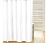 Штора для ванной Delphinium Лавита полиэстер 180х180см, 12 колец, белый 104268