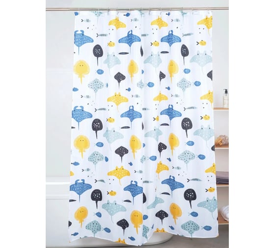 Шторка для ванной комнаты LEMER FISH LEM-PH-FISH 1