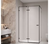 Душевой уголок RGW 160* 90*200 SV-040-B Прямоугольный/Чёрный/Матовое/8 мм (2 уп.) 353204069-24