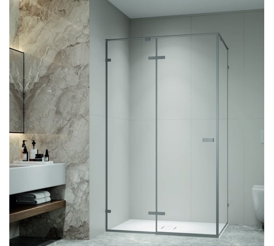 Душевой уголок RGW 160* 90*200 SV-040-Gr Прямоугольный/Серый/Прозрачное/8 мм (2 уп.) 353204069-110 1