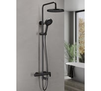 Душевая система с однорычажным смесителем для ванны/душа Agger Sweet черный матовый A2793344