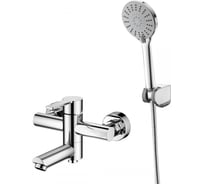 Смеситель для ванны Agger Easy однорычажный с душевым набором, хром глянцевый A3121200