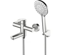 Смеситель для ванны Agger Easy однорычажный с душевым набором, сатин матовый A3121222