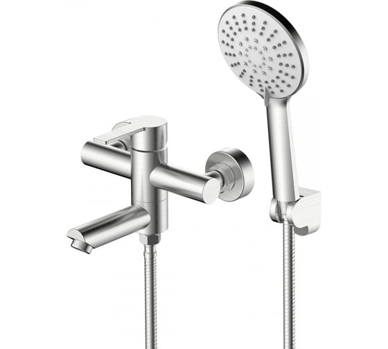 Смеситель для ванны Agger Easy однорычажный с душевым набором, сатин матовый A3121222 1