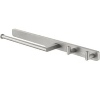 Кольцо для полотенец с 2 крючками Wonzon & Woghand GRAFFITY брашированный никель WW-9361-BN