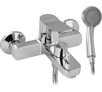 Смеситель для ванны FABIA с коротким литым изливом, с дивертором на корпусе, цвет хром 9620