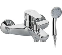 Смеситель для ванны FABIA с коротким литым изливом, с дивектором на корпусе, цвет хром 21409