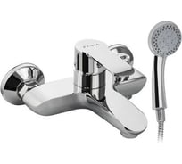 Смеситель для ванны FABIA с коротким литым изливом, с дивектором на корпусе, цвет хром 3709