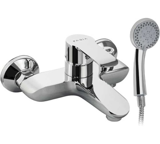 Смеситель для ванны FABIA с коротким литым изливом, с дивектором на корпусе, цвет хром 3709 1