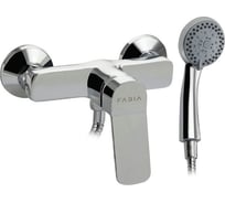 Смеситель для душевой кабины FABIA с гибким душевым шлангом, шаровый, хромированный. 9603