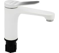 Смеситель для раковины FABIA литой корпус, цвет хром + белая эмаль 9634