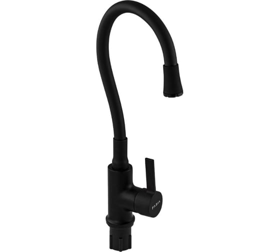 Смеситель для кухни FABIA с гибким изливом, шаровый, черный излив, корпус черный 9653 1