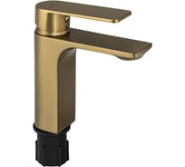 Смеситель для раковины FABIA шаровый, литой корпус, цвет матовое золото 9838