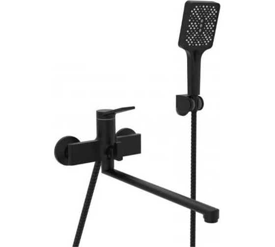 Смеситель для ванны однорычажный ViEiR с длинным изливом, черный V243542-C 1