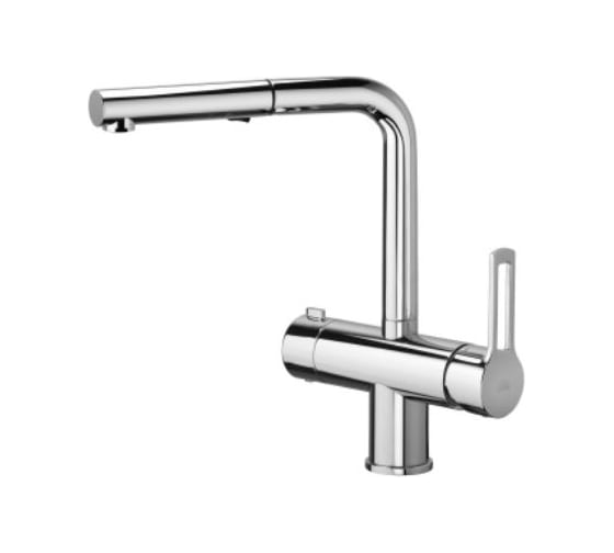 Смеситель для мойки Paffoni RIN295CR-MET RINGO с поворотным изливом и с фильтром, хром (298675) 00298675 1