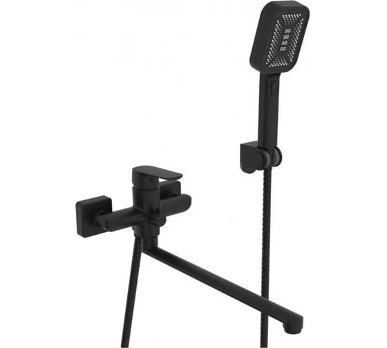 Смеситель для ванны однорычажный ViEiR с длинным изливом латунь, черный V073542-C 1