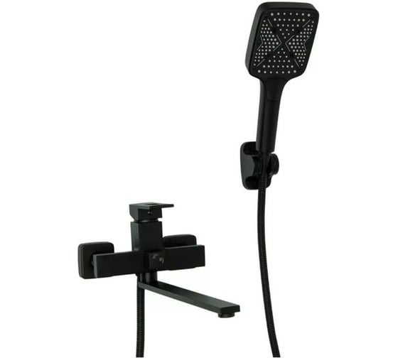 Смеситель для ванны однорычажный ViEiR с длинным изливом, черный V193541-C 1