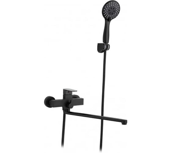 Смеситель для ванны однорычажный ViEiR с длинным изливом, черный V283541-C 1