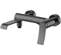 Смеситель для ванны однорычажный ViEiR короткий излив, графит, настенный V483031-G