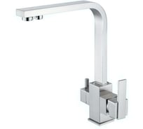 Смеситель для кухни под фильтр ViEiR высокий Г-образный квадратный излив хром для кухонной мойки V15004