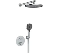 Встроенный смеситель для душа ViEiR термостатический на 2 функции хром скрытый монтаж без излива V25005-2