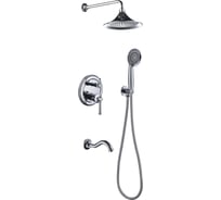 Встроенный смеситель для душа ViEiR однорычажный на 3 функции хром скрытый монтаж V273563