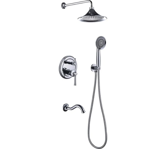 Встроенный смеситель для душа ViEiR однорычажный на 3 функции хром скрытый монтаж V273563 1