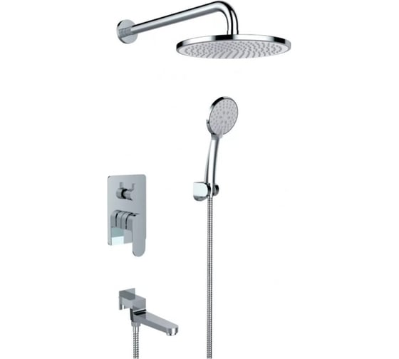 Встроенный смеситель для душа ViEiR на 3 функции хром скрытый монтаж V283563 1