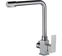 Смеситель для кухни под фильтр ViEiR высокий Г-образный нержавеющая сталь сатин для мойки и подключения системы фильтрации V15025