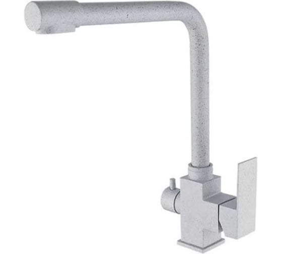 Смеситель для кухни под фильтр ViEiR высокий Г-образный нержавеющая сталь серый для современной кухни и раздельной подачи очищенной воды V15025-H1 1