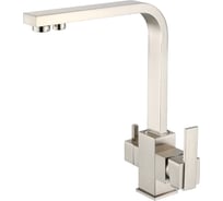 Смеситель для кухни под фильтр ViEiR высокий Г-образный сатин для кухонной мойки и системы очистки воды V15004-G