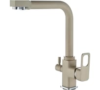 Смеситель для кухни под фильтр ViEiR высокий Г-образный светло-бежевый для мойки и раздельной подачи очищенной воды V15009-B