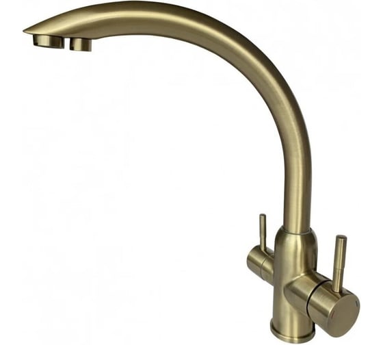 Смеситель для кухни под фильтр ViEiR высокий С-образный излив нержавеющая сталь бронза для кухонной мойки V15024-D 1