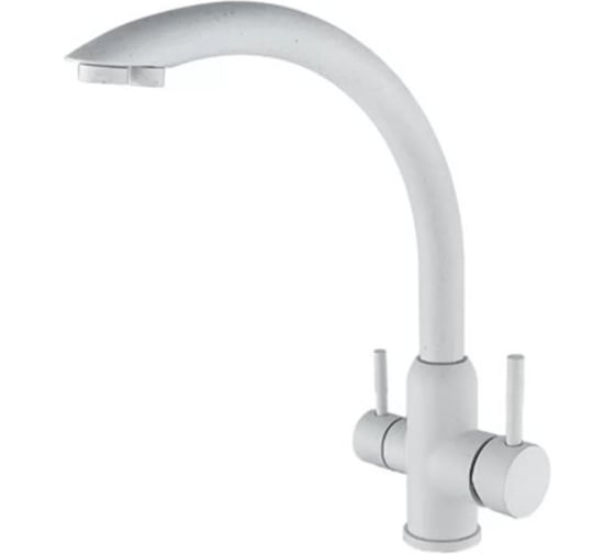 Смеситель для кухни под фильтр ViEiR высокий С-образный нержавеющая сталь молочный бежевый для кухонной мойки и питьевой воды V15024-F2 1