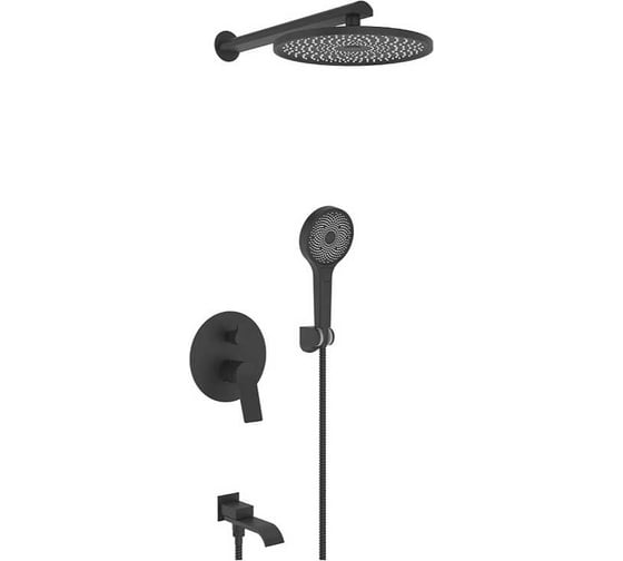 Встроенный смеситель для душа ViEiR 3-функции, латунь, скрытый монтаж, верхний и ручной душ, хром V343563 1