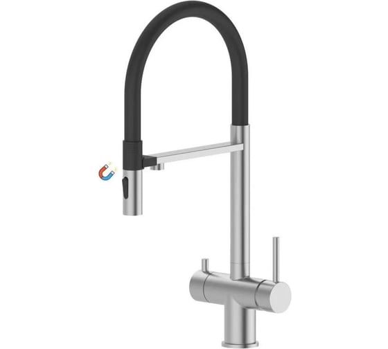 Смеситель для кухни под фильтр ViEiR магнитный сатин для кухонной мойки V15019 1