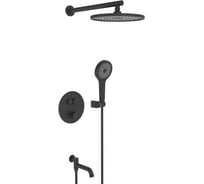 Встроенный смеситель для ванны термостатический ViEiR на 3 функции, матовое золото, скрытый монтаж, без излива V25005-3S