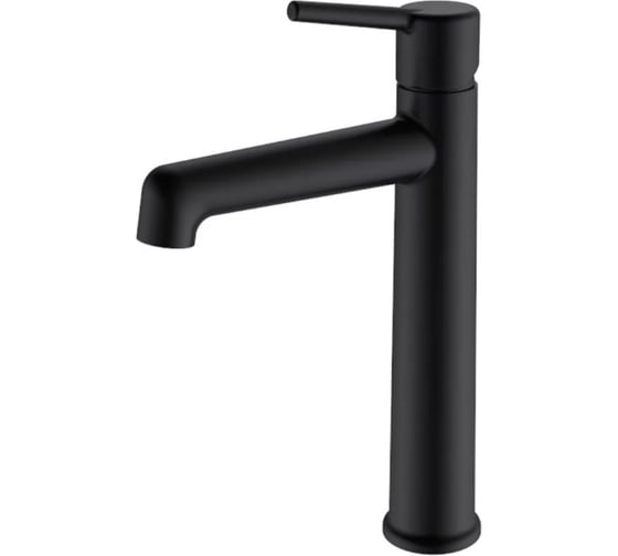 Смеситель для раковины-чаши однорычажный высокий ViEiR латунь черный керамический картридж для умывальника-чаши V103513-C 1