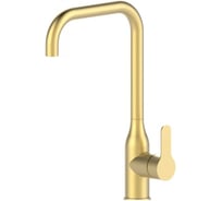 Смеситель для кухни однорычажный высокий ViEiR нержавеющая сталь матовое золото для кухонной мойки V15030-S